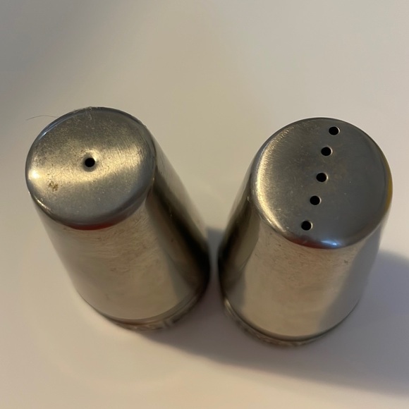 Vintage Stainless Made in Japan Salt and Pepper Shakers - Picture 3 of 3